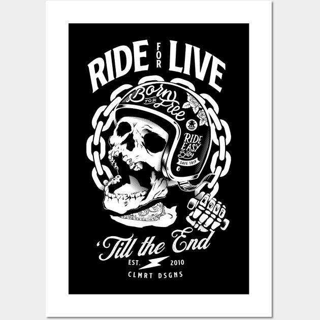 Ride for live Wall Art by Calamart Designs